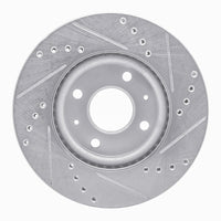 R1 Concepts R1 08-11 Ford Focus Front Left Drilled & Slotted Silver Brake Rotor