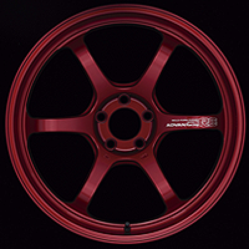 Advan R6 18x11.0 +15 5x114.3 Racing Candy Red Wheel