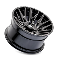 American Truxx AT1919 Evolution 22x12 / 8x180 BP / -44mm Offset / 124.2mm Hub Gloss Blk Mill Wheel