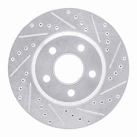 R1 Concepts R1 05-05 Buick Park Avenue Front Right Drilled & Slotted Silver Brake Rotor
