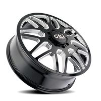 Cali Off-Road 9115D Invader Dually 22x8.25 / 8x165.1 BP / -232mm OS / 121.3mm Hub Gls Blk Mill Wheel