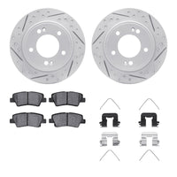 R1 Concepts R1 12-24 Hyundai Elantra GT Rear Drill/Slot Carbon Coated Rotor Set w/Optimum Pads