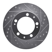 R1 Concepts R1 87-89 Porsche 944 Except Turbo Front Right Drilled & Slotted Silver Brake Rotor