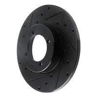 R1 Concepts R1 74-78 Nissan 260Z Front Left Drilled & Slotted Black Brake Rotor