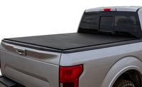 Access LOMAX 2022+ Rivian R1T 4ft 6in Bed (w/ OEM Tonneau Track) Folding Hard Cover - Black Urethane