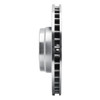 R1 Concepts R1 95-01 BMW 750IL Front Right Drilled & Slotted Silver Brake Rotor