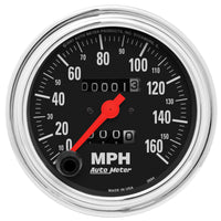 AutoMeter Gauge Speedometer 3-3/8in. 160MPH Mechanical Traditional Chrome