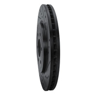 R1 Concepts R1 08-11 Nissan Pathfinder Front Right Drilled & Slotted Black Brake Rotor