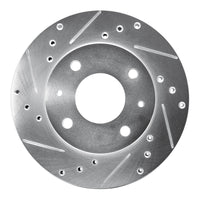 R1 Concepts R1 89-98 Hyundai SONATA Front Left Drilled & Slotted Silver Brake Rotor