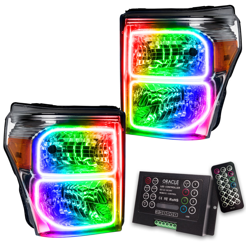 ORACLE Lighting Oracle 11-16 Ford F250/350 LED HL - ColorSHIFT w/ 2.0 Controller