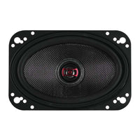 DS18 4x6in 60 Watts RMS 3 ohm 2-Way Coaxial Speakers And Component System w/ Fiberglass Cone