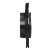 R1 Concepts R1 02-10 Saab 9-5 Rear Left Drilled & Slotted Black Brake Rotor