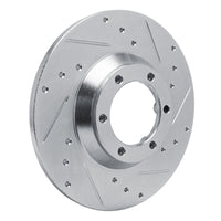 R1 Concepts R1 78-83 Chevrolet Luv Front Right Drilled & Slotted Silver Brake Rotor