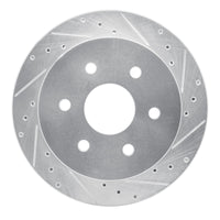 R1 Concepts R1 03-05 Chevrolet Express 2500 Rear Right Drilled & Slotted Silver Brake Rotor