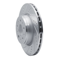R1 Concepts R1 17-25 Tesla Model 3 Front Left Drilled & Slotted Silver Brake Rotor