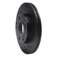 R1 Concepts R1 87-93 Mercedes-Benz 190D Front Right Drilled & Slotted Black Brake Rotor