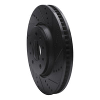 R1 Concepts R1 03-08 Cadillac STS Front Right Drilled & Slotted Black Brake Rotor