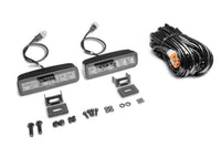 Go Rhino Xplor Blackout Combo Series Sixline LED Spot Lights w/Amber (Surface Mount) - Blk (Pair)