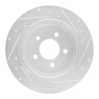 R1 Concepts R1 10-11 Ford Ranger (USA/Canada) Rear Left Drilled & Slotted Silver Brake Rotor