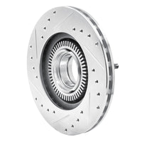 R1 Concepts R1 93-94 Ford Explorer Front Right Drilled & Slotted Silver Brake Rotor