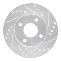 R1 Concepts R1 00-15 Ford Ecosport (Mexico) Front Right Drilled & Slotted Silver Brake Rotor