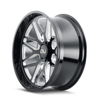 Cali Off-Road 9115 Invader 20x12 / 6x139.7 BP / -51mm Offset / 106.1mm Hub Gloss Black Milled Wheel