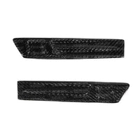 Seibon 09-10 Nissan GTR R35 Carbon Fiber Fender Duct Logos (Pair)