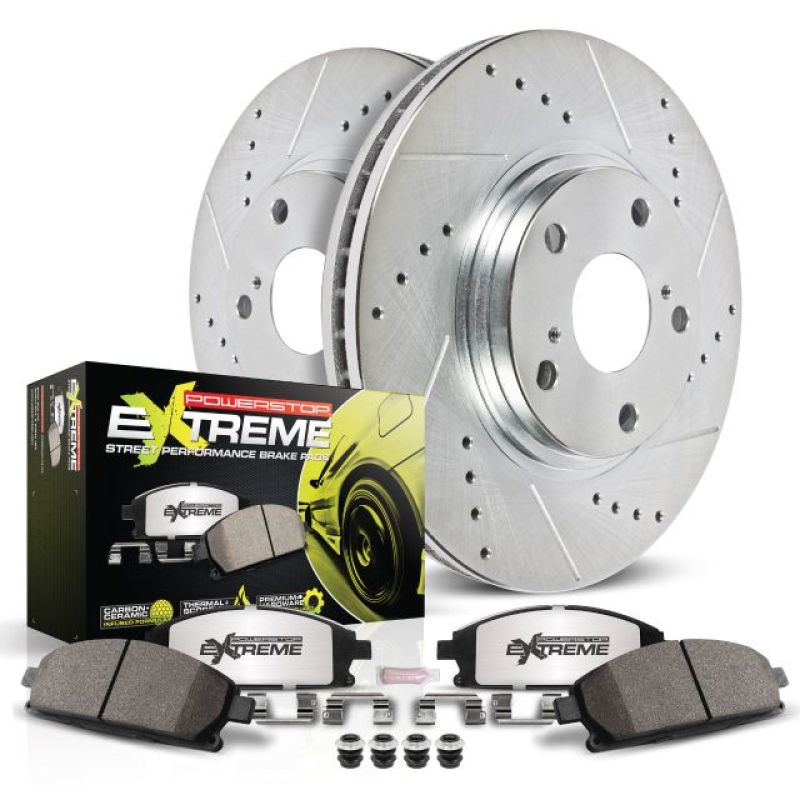 PowerStop Power Stop 12-15 Honda Crosstour Front Z26 Street Warrior Brake Kit