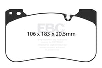 EBC Racing 2018+ BMW M5 (F90) RP-X Front Brake Pads