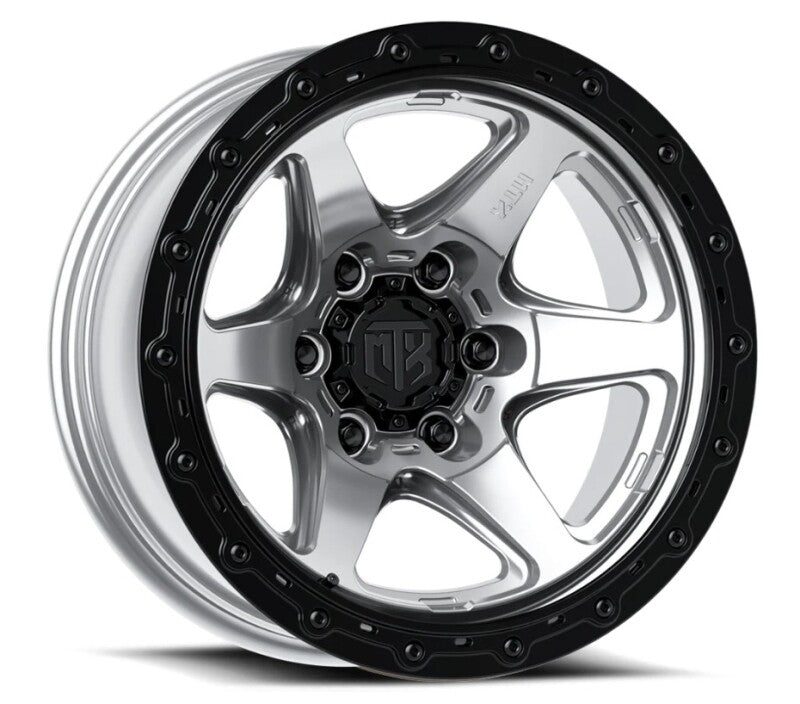 MTX Wheels MTX Spitfire 6 Machined w/Black Ring 18x9in / 6x139.7 BP / 19mm Offset / 106.1mm Bore
