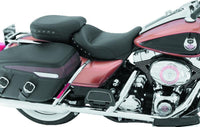 Mustang Motorcycle Mustang 08-24 HD FL Touring Double Diamond Squareback 1PC Seat - Black