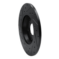 R1 Concepts R1 09-25 Audi A4 Rear Right Drilled & Slotted Black Brake Rotor