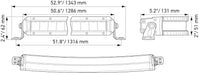 Hella Universal Black Magic 50in Tough Slim Curved Light Bar - Spot & Flood Light