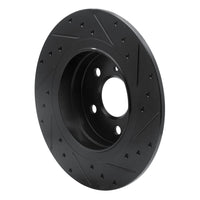 R1 Concepts R1 08-15 Mercedes-Benz C250 Rear Left Drilled & Slotted Black Brake Rotor