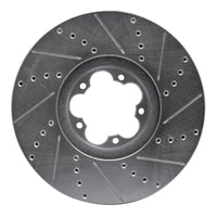 R1 Concepts R1 15-25 Ford Transit-350 HD/DRW Front Left Drilled & Slotted Silver Brake Rotor