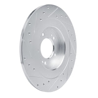 R1 Concepts R1 21-25 Hyundai SONATA Rear Right Drilled & Slotted Silver Brake Rotor
