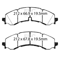 EBC 2019+ Chevrolet Silverado 2500 (2WD) Greenstuff Front Brake Pads