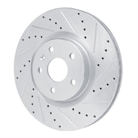 R1 Concepts R1 13-19 Buick Regal Front Right Drilled & Slotted Silver Brake Rotor