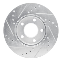 R1 Concepts R1 01-07 Ford Escape Front Right Drilled & Slotted Silver Brake Rotor