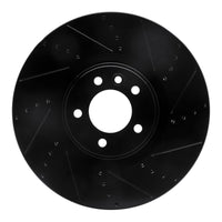 R1 Concepts R1 2010-2017 Land Rover Range Rover Sport Front Right Drilled & Slotted Black Brake Rotor