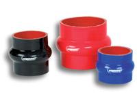 Vibrant 4 Ply Reinforced Silicone Hump Hose Connector - 3.5in I.D. x 3in long (BLACK)