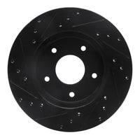R1 Concepts R1 78-81 Pontiac Firebird Rear Right Drilled & Slotted Black Brake Rotor