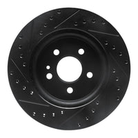 R1 Concepts R1 98-05 Mercedes-Benz ML430 Front Right Drilled & Slotted Black Brake Rotor