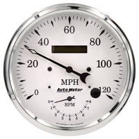 AutoMeter Auto Meter Old Tyme White Tach/Speedo 5in. - 120mph & 8k RPM