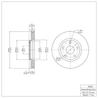 DFC 04-12 Chevrolet Malibu Front Brake Rotor
