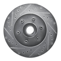 R1 Concepts R1 91-96 Dodge DAKOTA RWD Front Left Drilled & Slotted Silver Brake Rotor