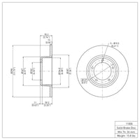 DFC 74-99 Land Rover Defender 110 Front Brake Rotor