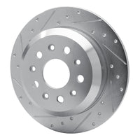 R1 Concepts R1 18-25 Jeep Wrangler Rear Left Drilled & Slotted Silver Brake Rotor