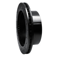 R1 Concepts R1 99-07 Ford E-150 Econoline Rear Right Drilled & Slotted Black Brake Rotor