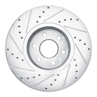 R1 Concepts R1 21-22 Chevrolet Colorado Front Right Drilled & Slotted Silver Brake Rotor